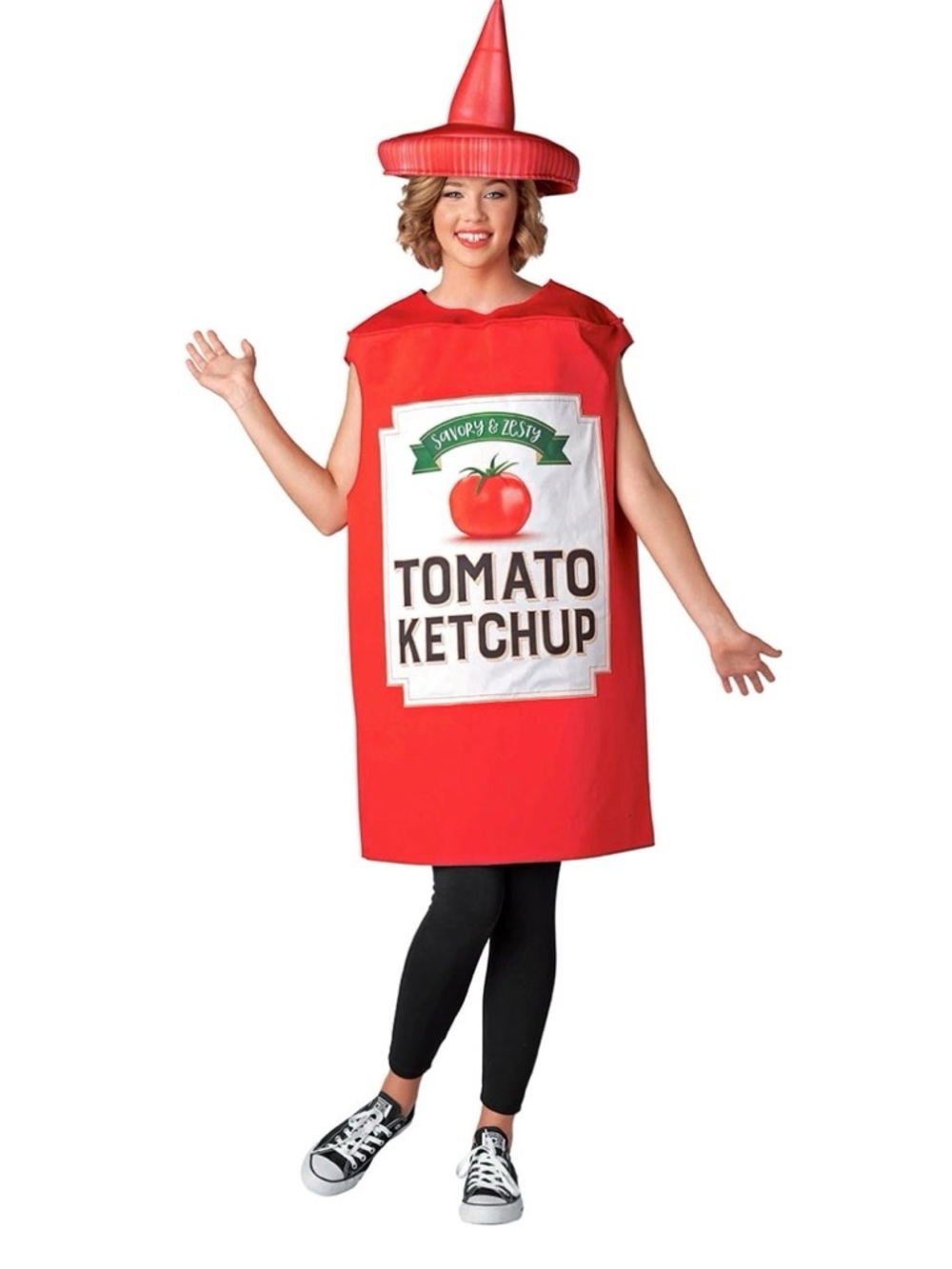 Seasons Ketchup unisex adult costume. One size. NWOT